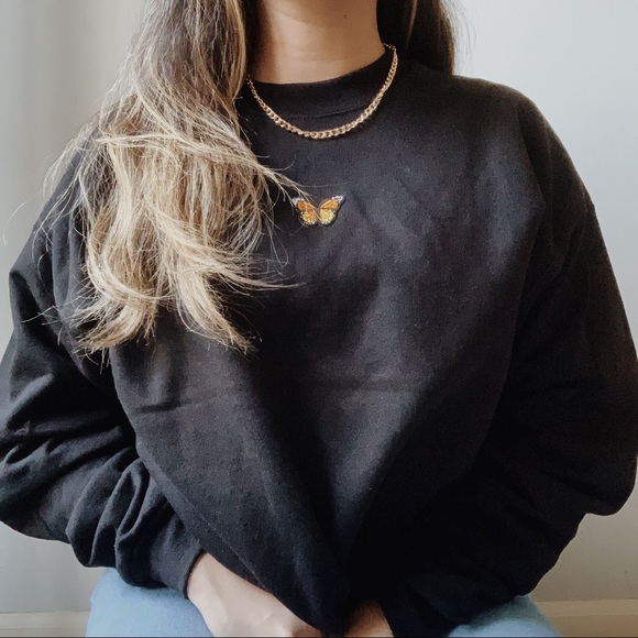 n e w ✨ butterfly crewneck sweater🖤 - Picture 2 of 10